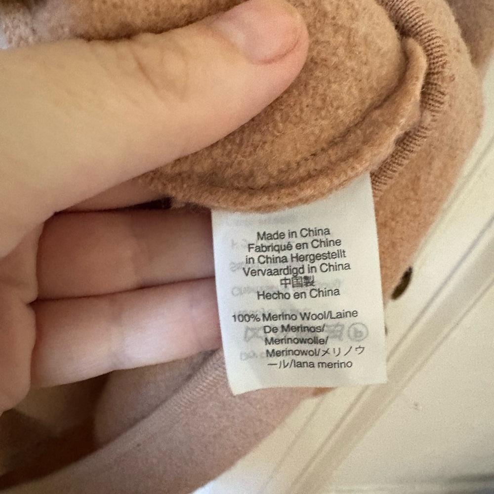 Madewell Bomber-Sweater-Jacket in Bright Apricot, Size Extra Large (XL) - Picture 8 of 11